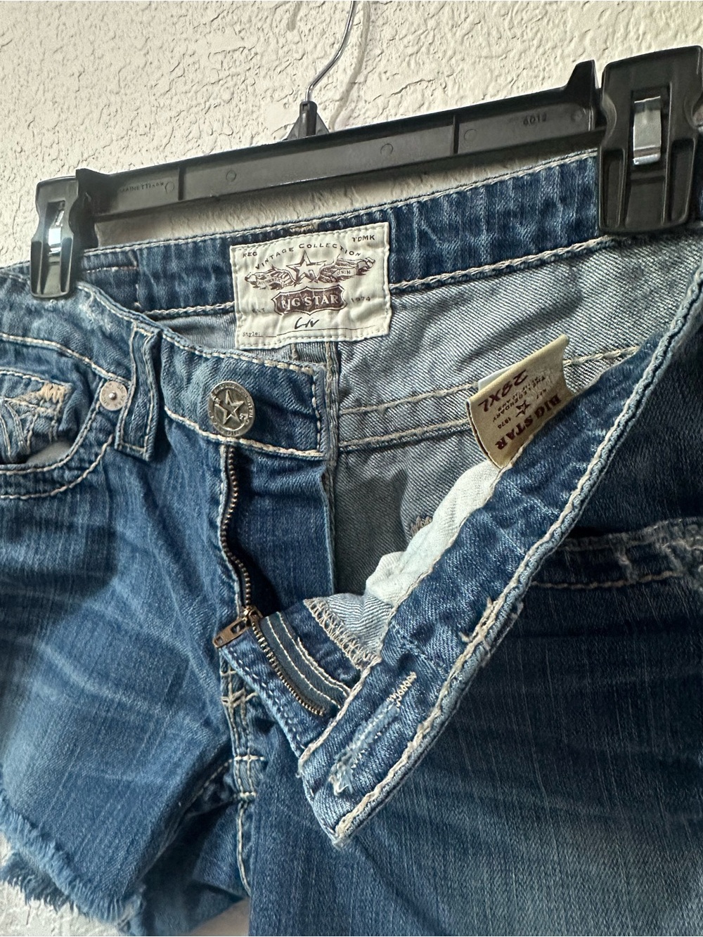 ❗️ Short Regular Denim Cutoff Shorts - Blue - Big Star LIV Size 28 - Picture 7 of 10